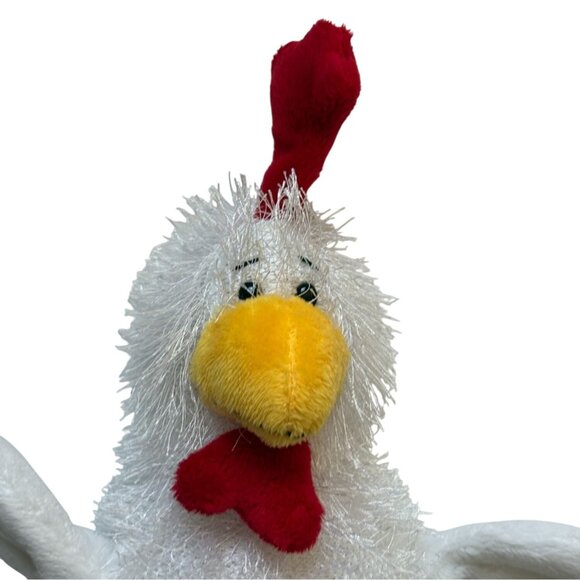 Ganz Webkinz White Rooster Bean Plush-8 In-NO CODE-GUC - Picture 6 of 6